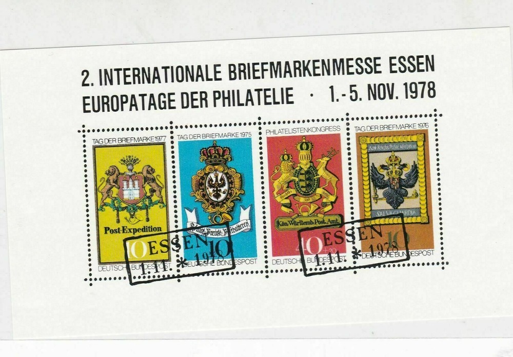 Germany 1978 Stamps Sheet Mint Never Hinged ref R 16741