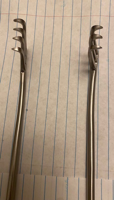 WEITLANTER RETRACTOR SHARP 4X3 PRONG -----18" LONG