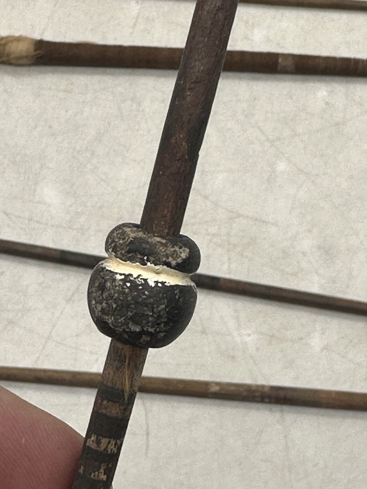 Pre-Columbian Spindle Lot ~ 1 Bead, Several with Thread