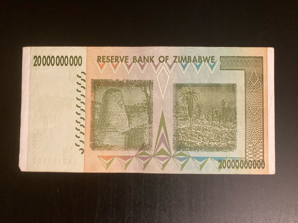 Zimbabwe 20 Billion Dollars - 2008 Circulated