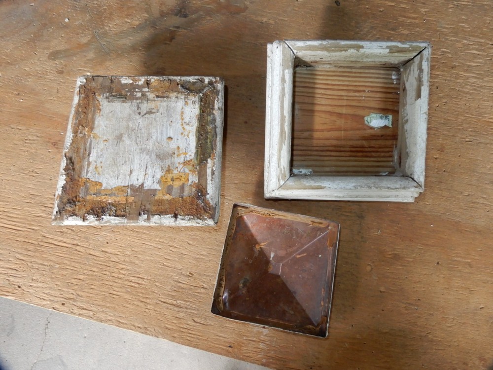 3 ANTIQUE VICTORIAN COPPER ARCHITECTURAL POST CAPS
