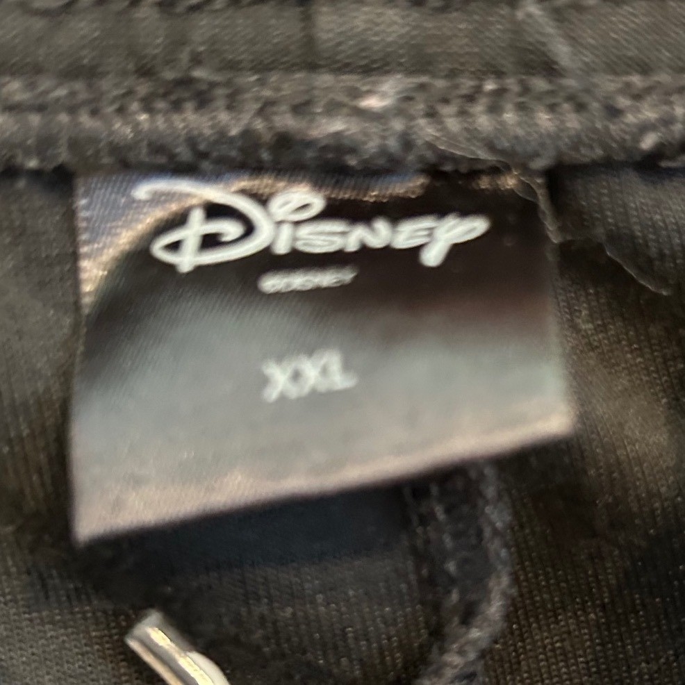 Disney X LI-NING Mickey Mouse Track Pants Black Bottoms Joggers XXL fits XL