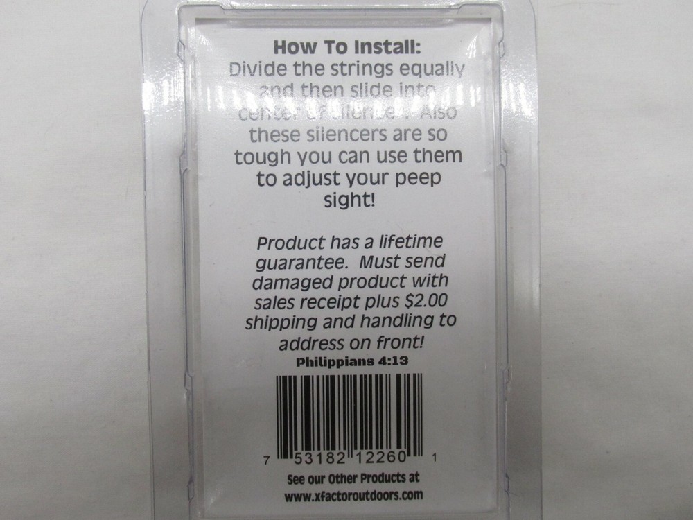 X Factor String Factor Silencers Pack of 4