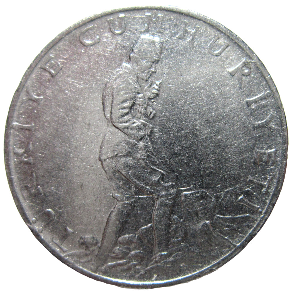 TURKEY.  2-1/2  LIRA,  1975.