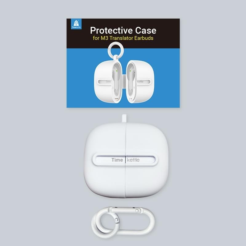 Timekettle M3 Translator Earbuds Accessory, Including 1 Protective Case White