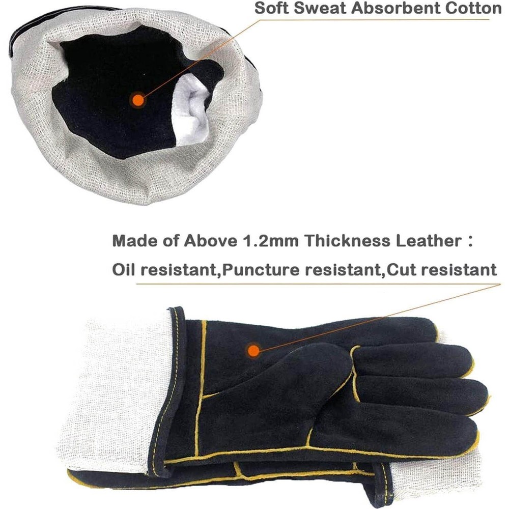 Leather High Heat Resistant Gloves