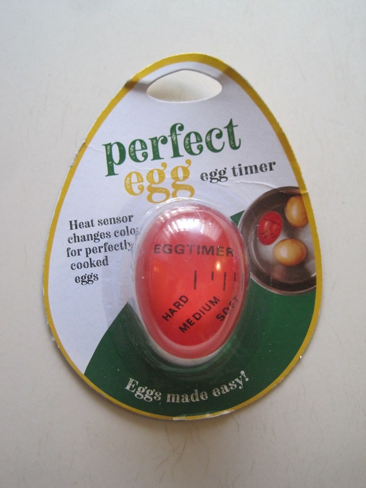 NEW Perfect Egg Egg Timer Soft Medium Hard Add to Water with Eggs