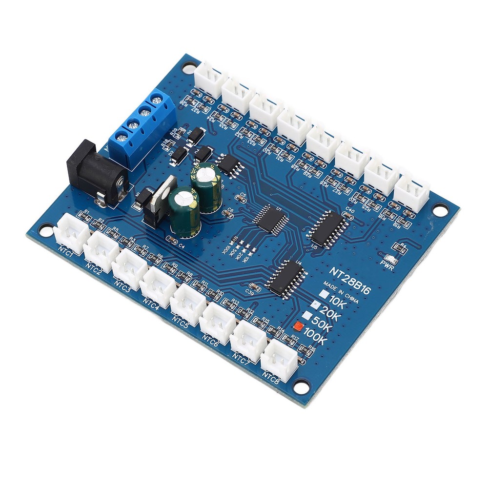 16 Channel RS485 Temperature Data Logger Modbus RTU 100K