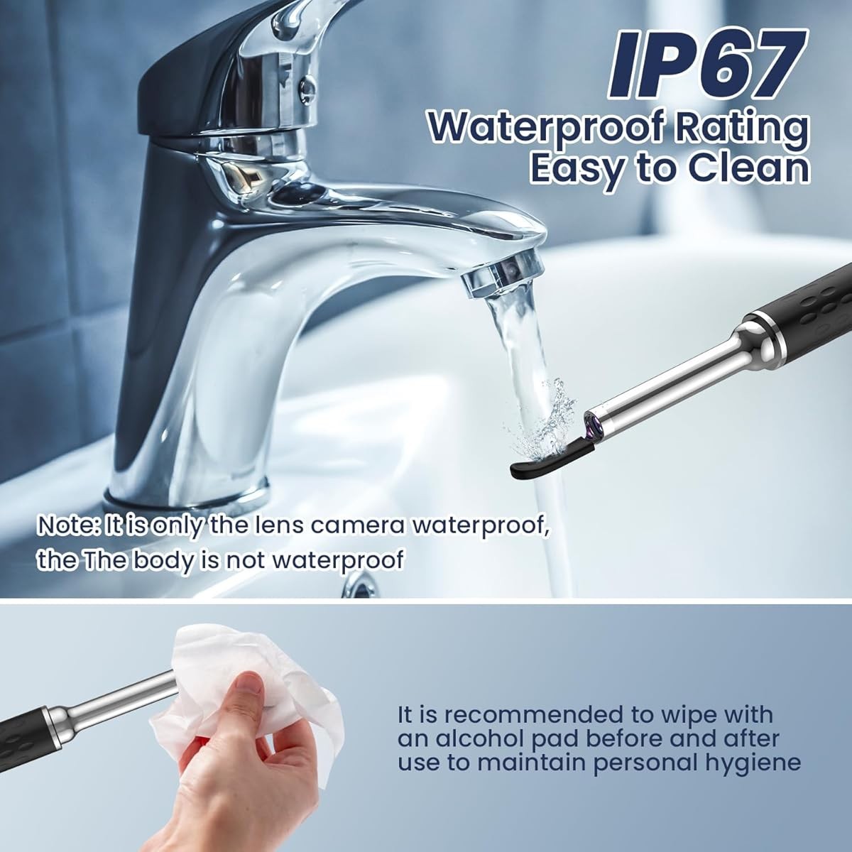 Ear Wax Removal 1080P Remover Cleaner with Camera Tool Otoscope Waterproof Gifts