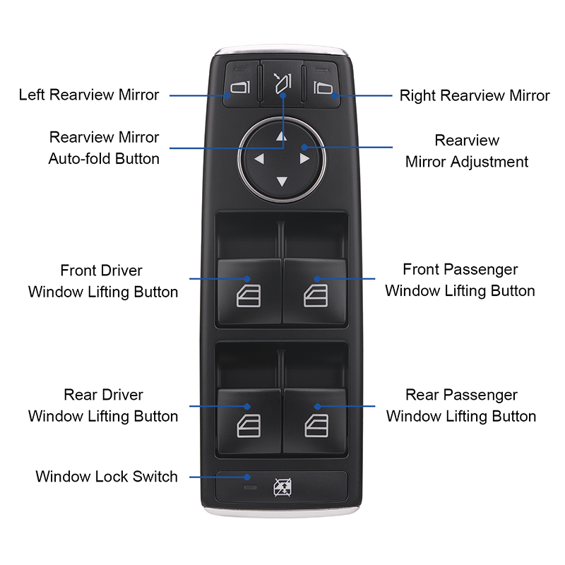 Master Window Control Switch for 2010-2017 Mercedes Benz E550 E350 E400 E63 AMG