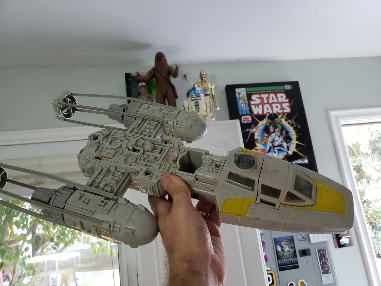 Y-Wing CHOOSE Canopy landing gear Struts Top Cannon Vintage Star Wars Engines