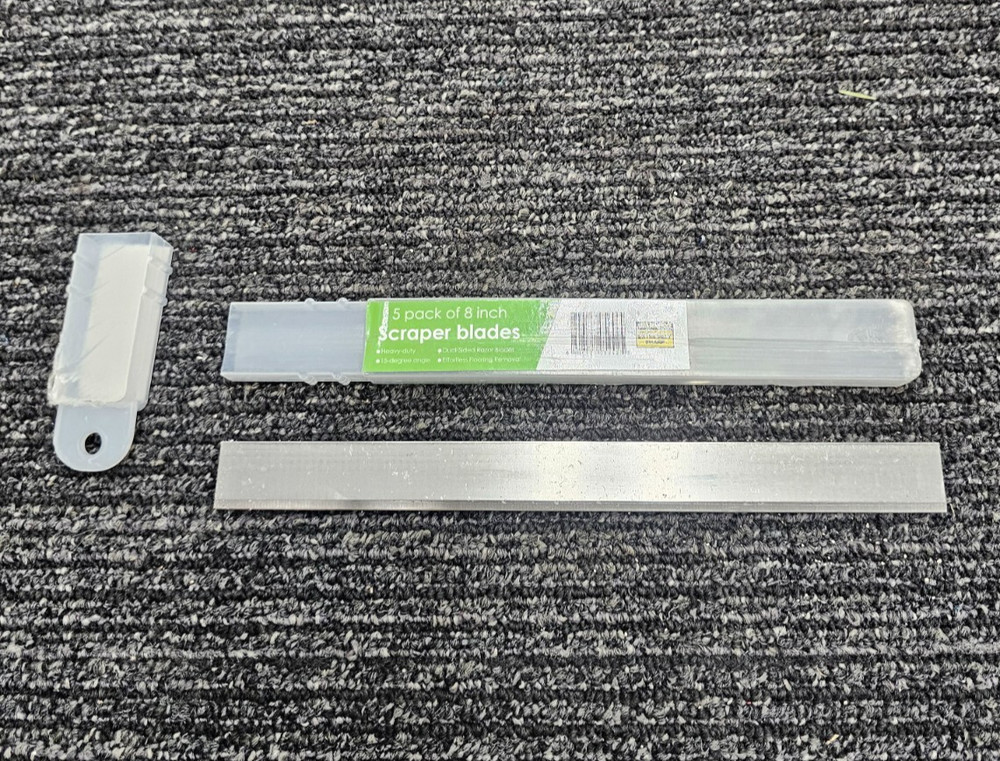(QTY 5) KP 8" Replacement Floor Scraper Blades Angled Demolition Scraper Blade