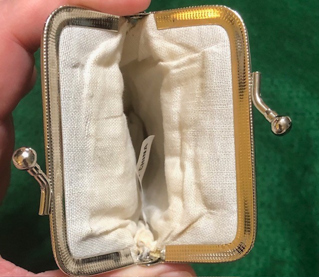 Long Silver Mesh Sequin Cigarette Case Pouch, Coin Purse, 120s ~EUC~