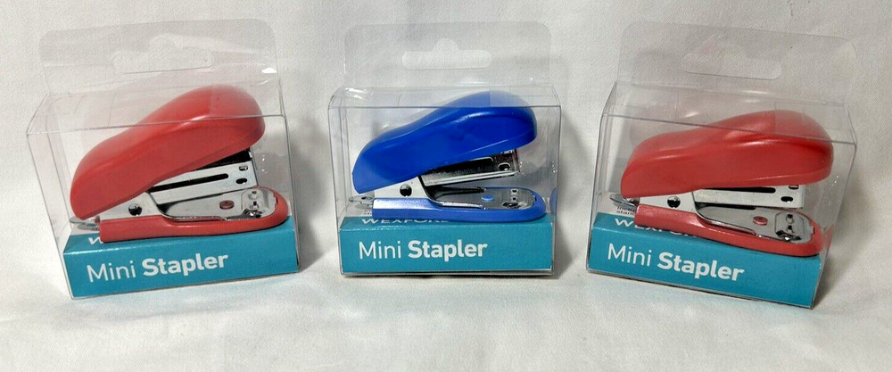 Wexford Mini Staplers - Various Colors - Lot of 3