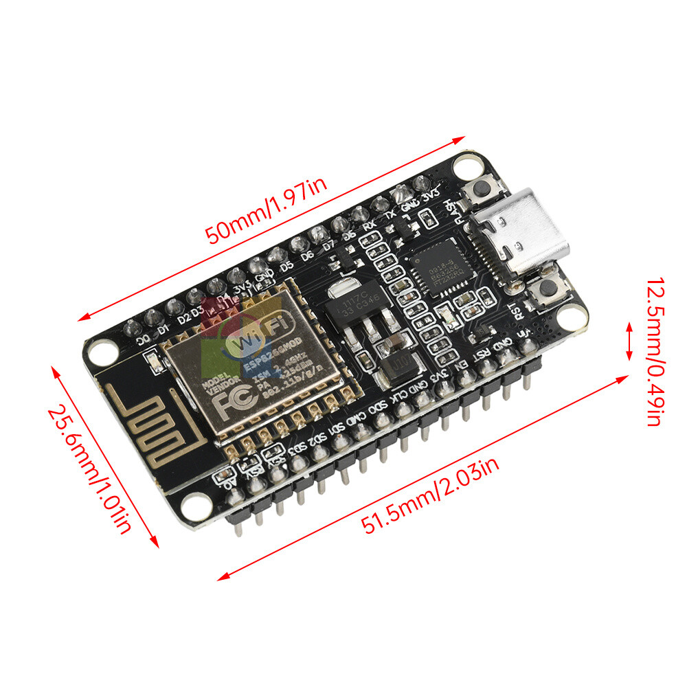 NodeMCU Lua V3 ESP8266 Serial WIFI Module FT232 Development Board TYPE-C