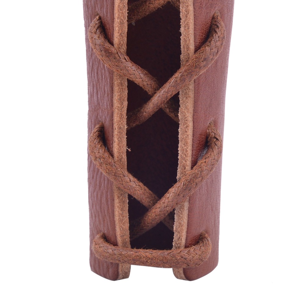 Quality Leather Axe Handle Guard Collar Holster /Axe Protector Covers, Brown