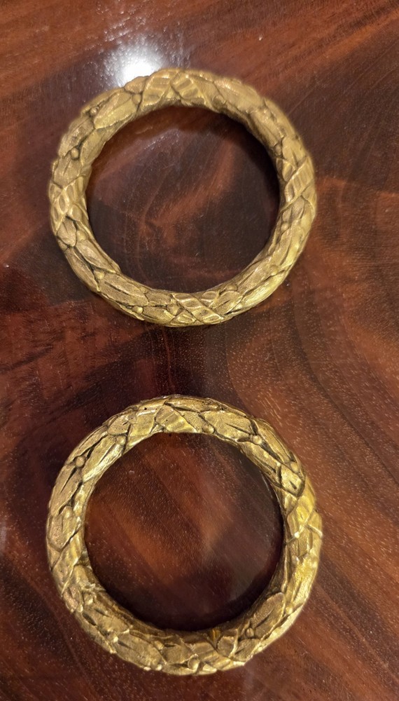 Antique Bronze Neoclassical Pediments