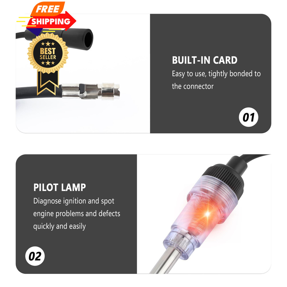 Spark Plug Tester with Indicator Lights,Spark Small Engine for 1PCS