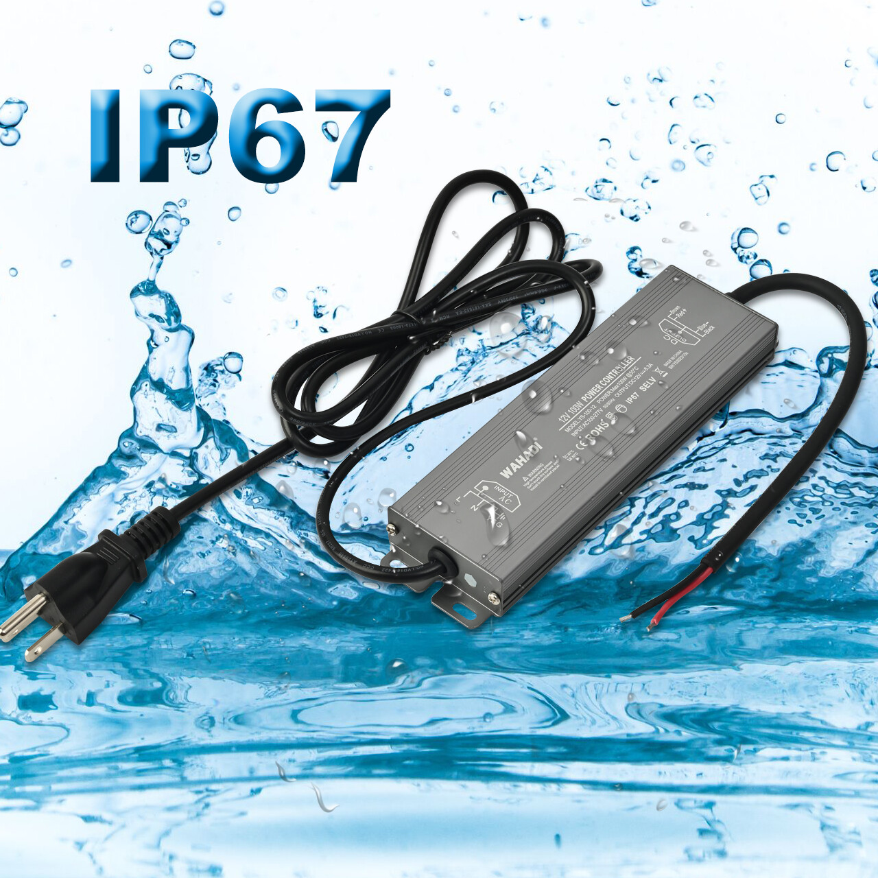 LED Power Supply 110V to DC 12V Voltage Converter Transformer Adapter Waterproof