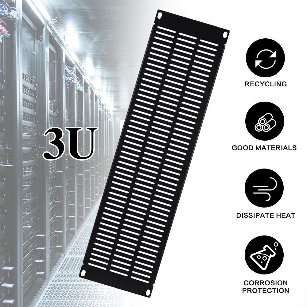 3U Blank Rack Mount Panel Server Network Racks Enclosures Spacer Cabinet for 19"