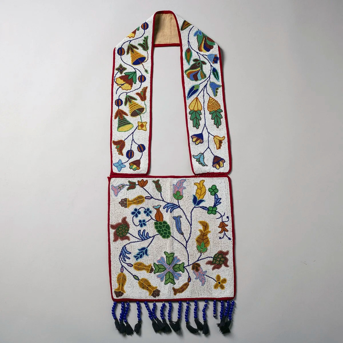 SUPERB BEADED BANDOLIER BAG