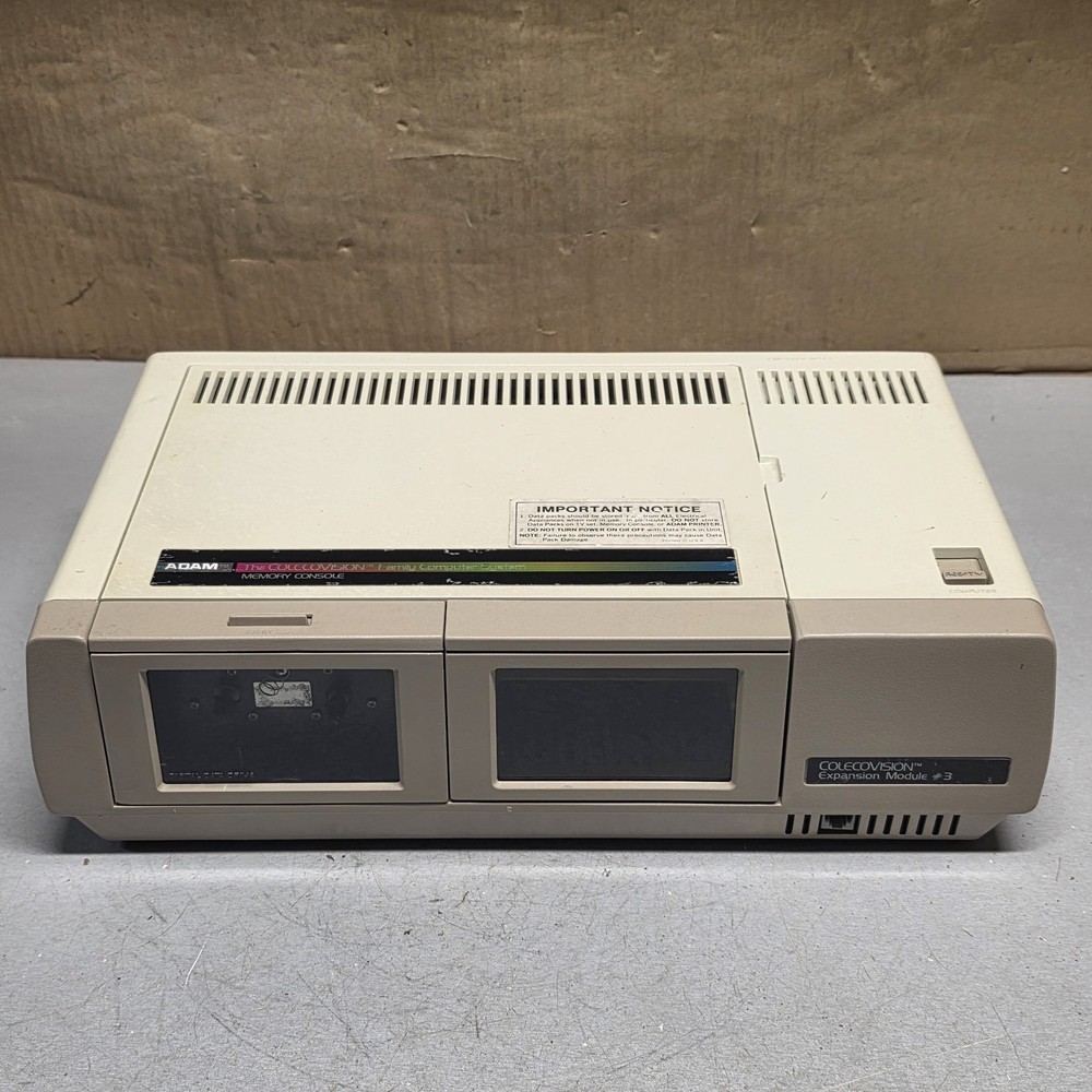 Coleco ADAM 2404CPU Computer System Memory Console Untested As-Is Rust