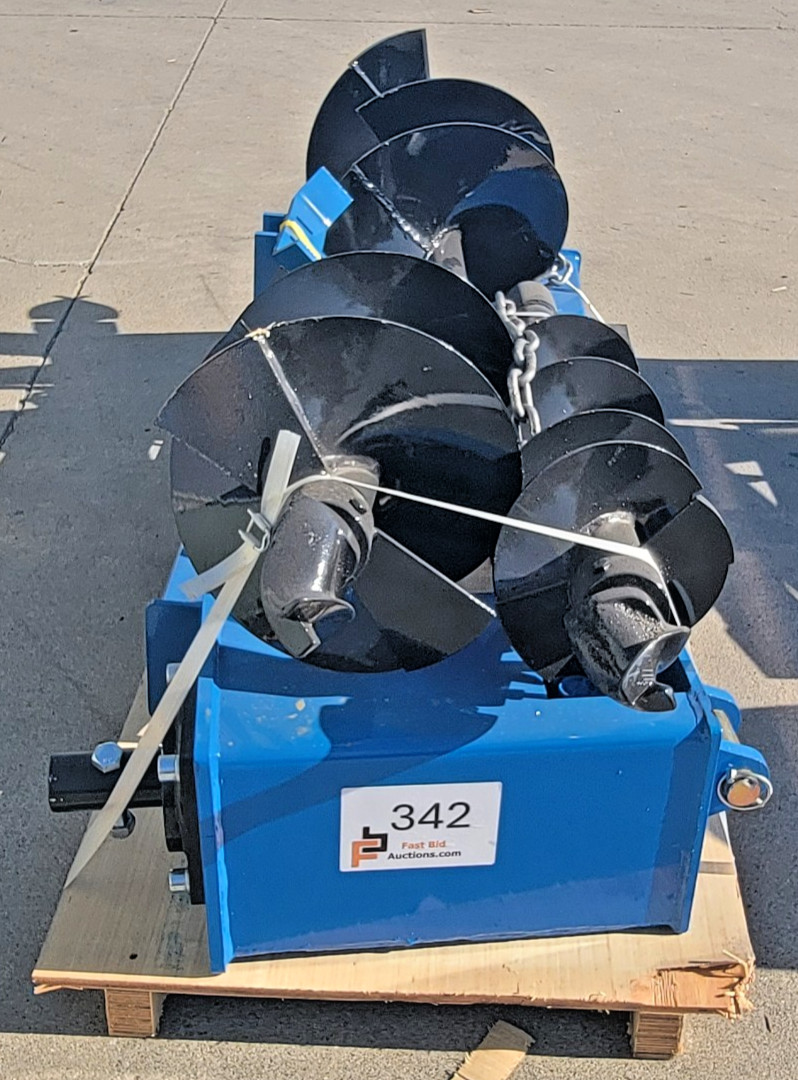 GIYI Heavy Duty Skid Steer Auger Drive with 3 Bits New