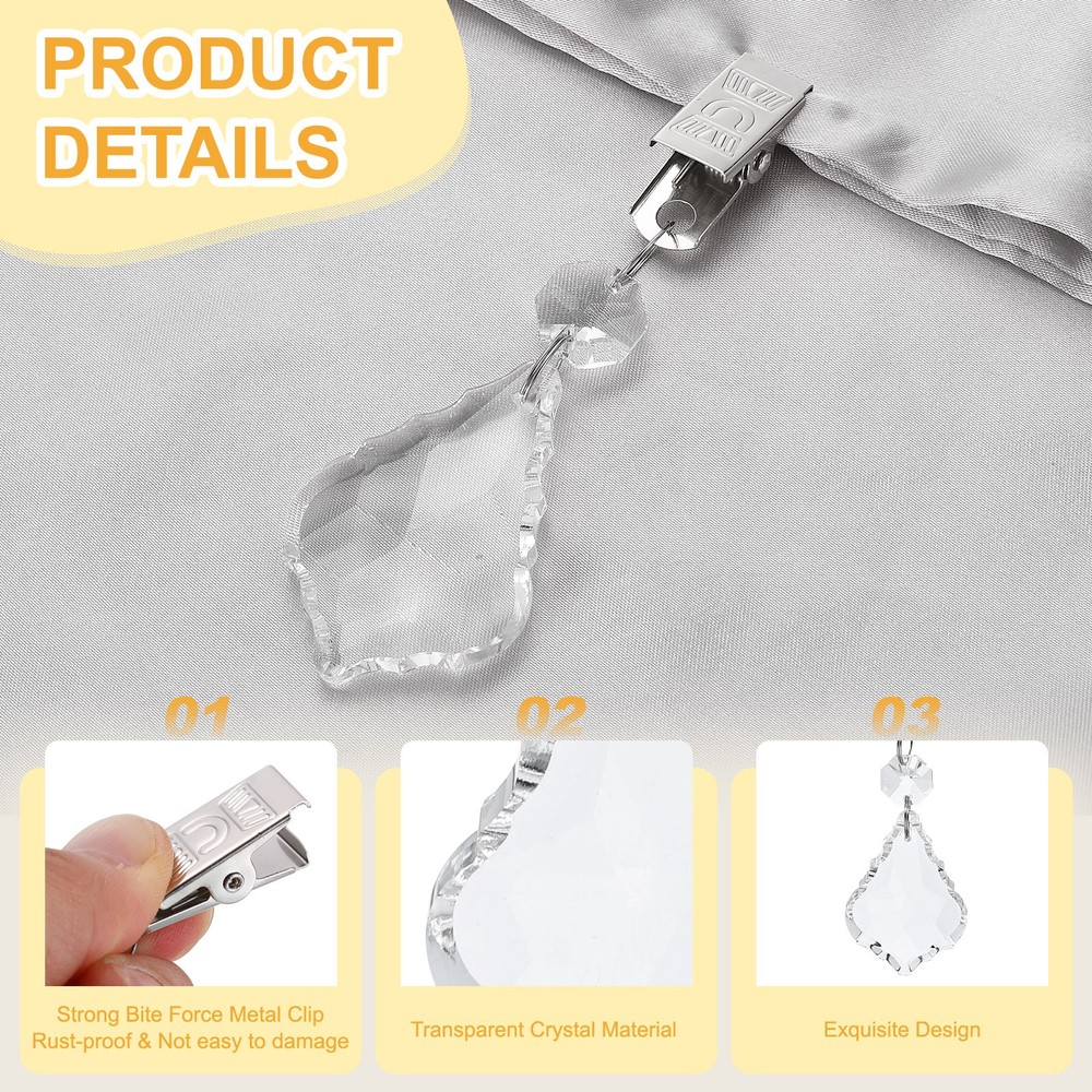 4Pcs Tablecloth Weights, Maple Leaf Shape Curtain Weight 100 x 34mm