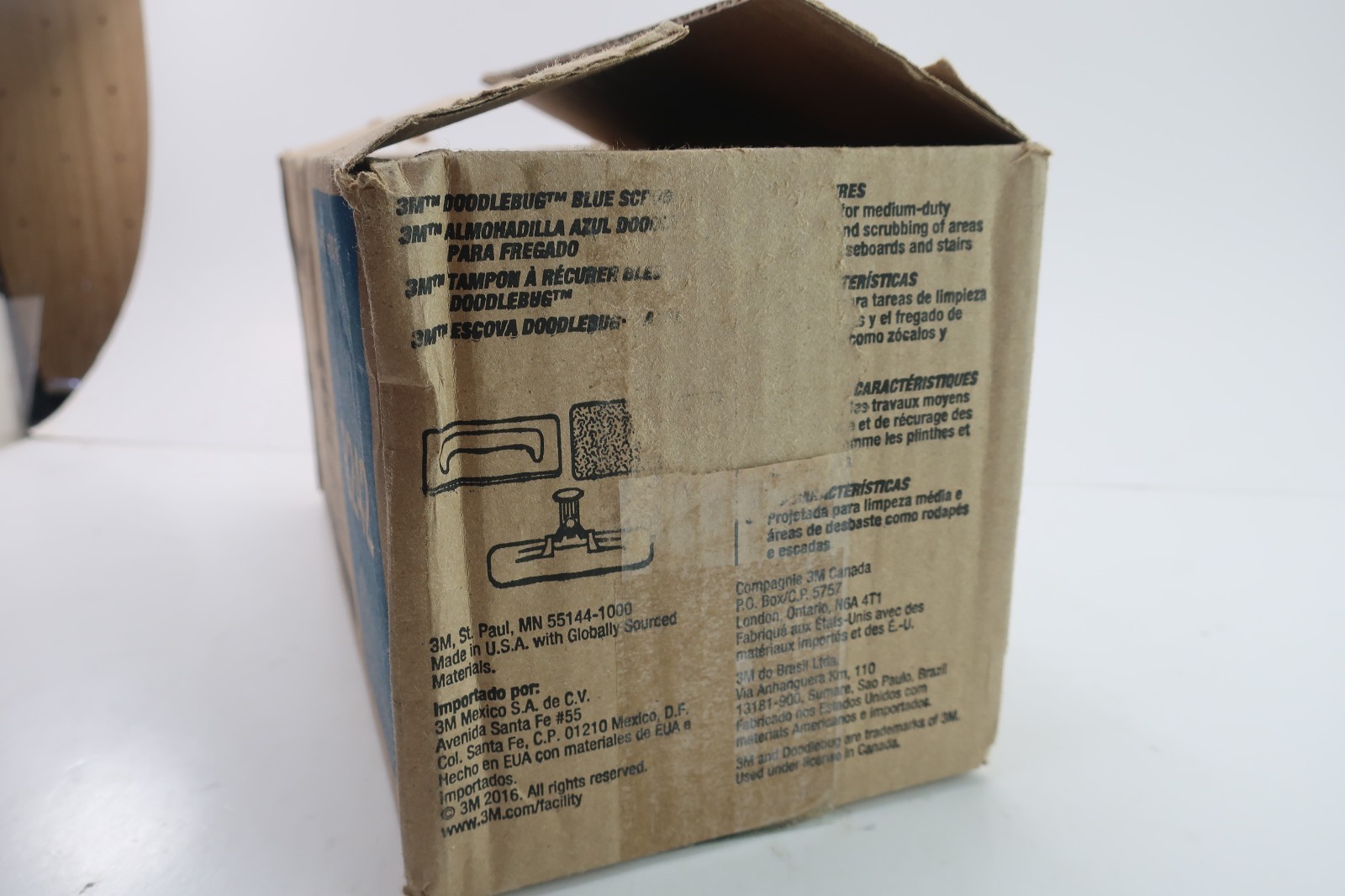 3M Doodlebug Blue Scrub Pad 4 5/8 in x 10 in - 5 Piece Box Model 8242