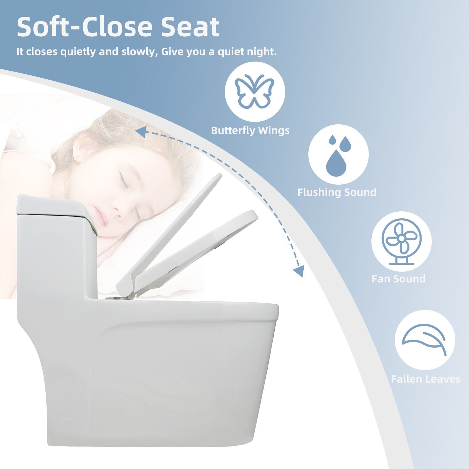 600W One Piece Macerating Toilet System Upflush Toilet with Pump 3 Inlets