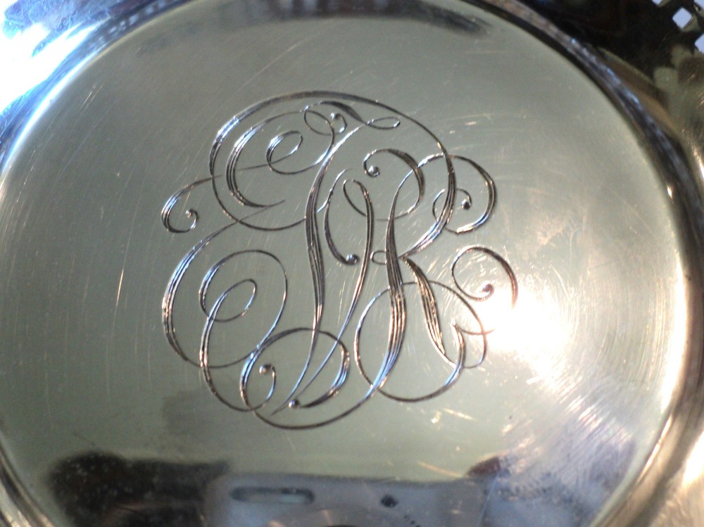 WATSON STERLING SILVER PIERCED DECORATED 5.5" CANDY DISH / BOWL