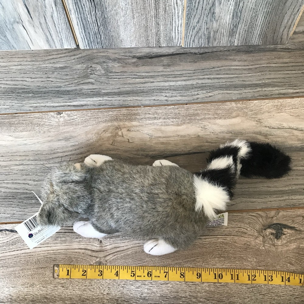 Vintage 2002 Zoona Ringtail Cat Plush With Tags! EXCELLENT! 9”