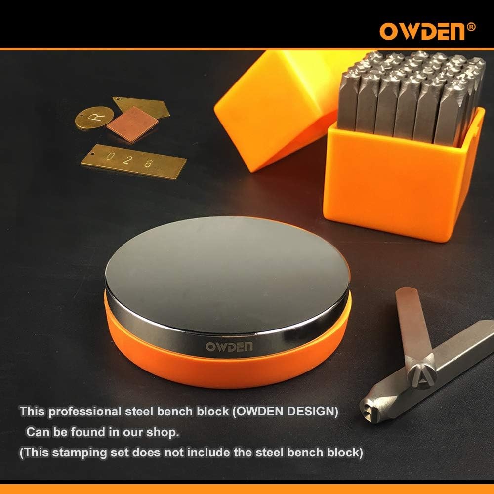 Professional 36Pcs. Steel Metal Stamping Tool Set,1/8” 3mm,Steel Number and L.