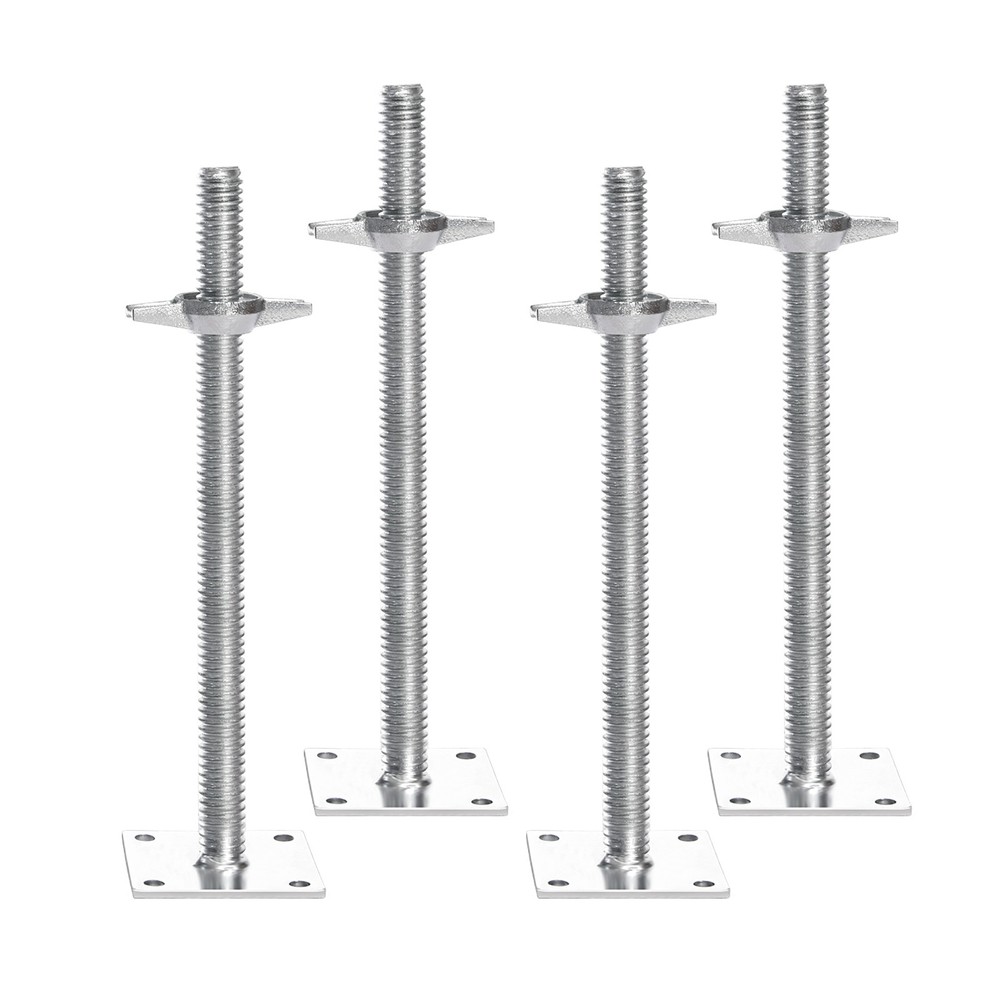 4-Pack Adjustable Leveling Jacks Solid Screw for Baker-Style Scaffolding
