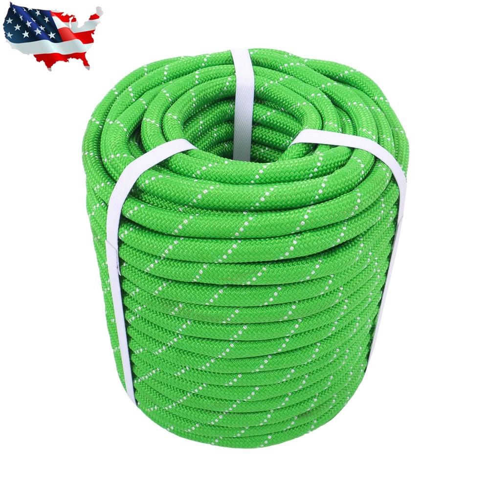 Pulling Rigging Line 1/2" × 125' Double Braided Polyester Arborist Bull Rope