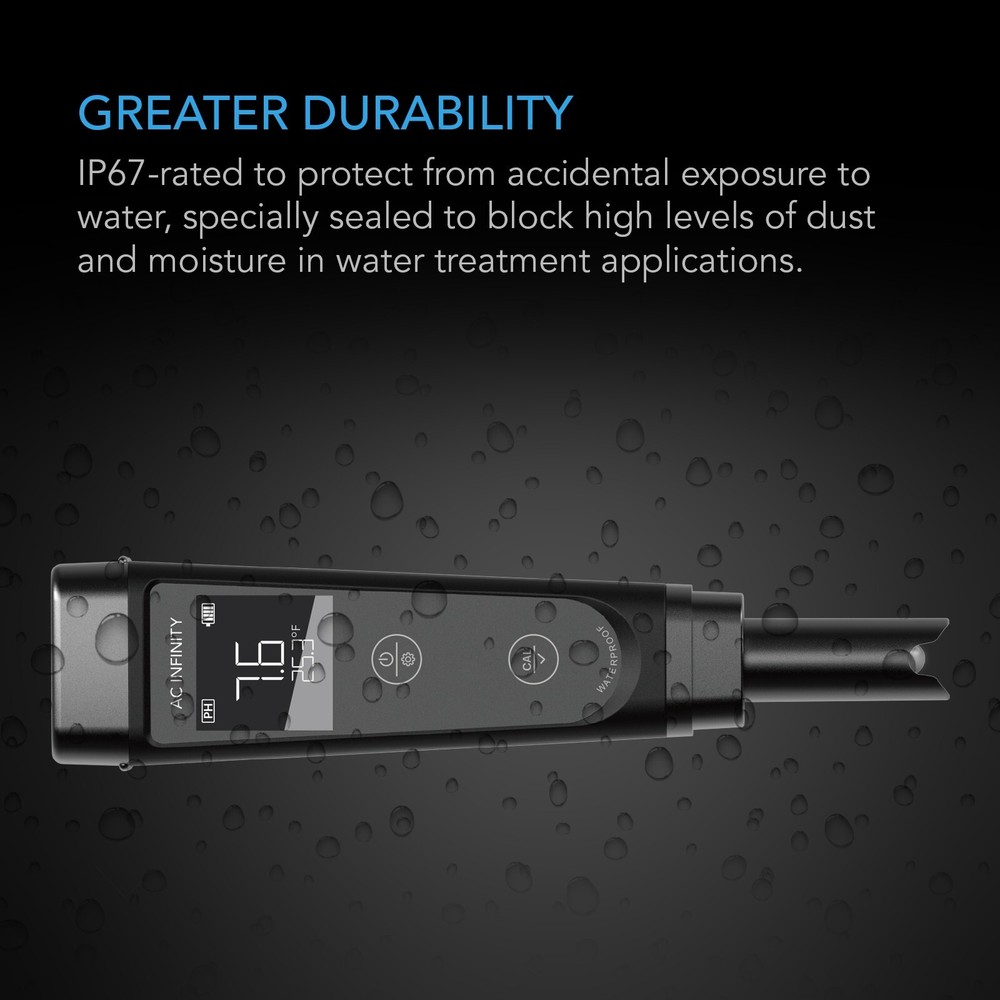Hydroponic Meter PRO Kit, pH Pen with ±0.01 Accuracy & Interchangeable Probe