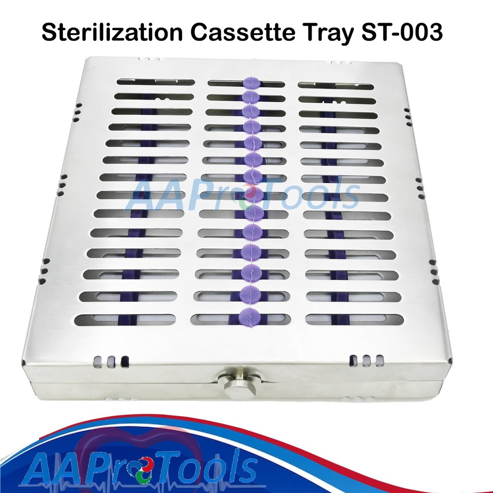 2 Sterilization Cassette for Dental Elevators Extracting Forceps Big Par ST-003