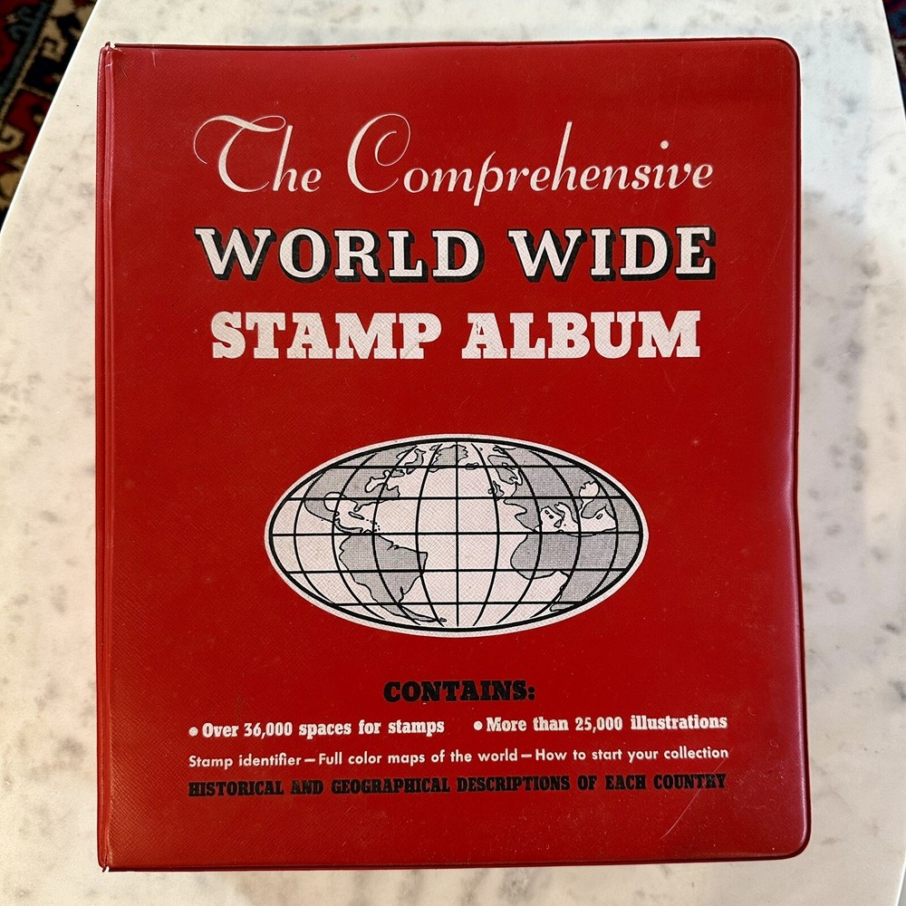 VTG 1972 Edition Minkus Worldwide Stamp Album Used Condition Some VTG Stamps