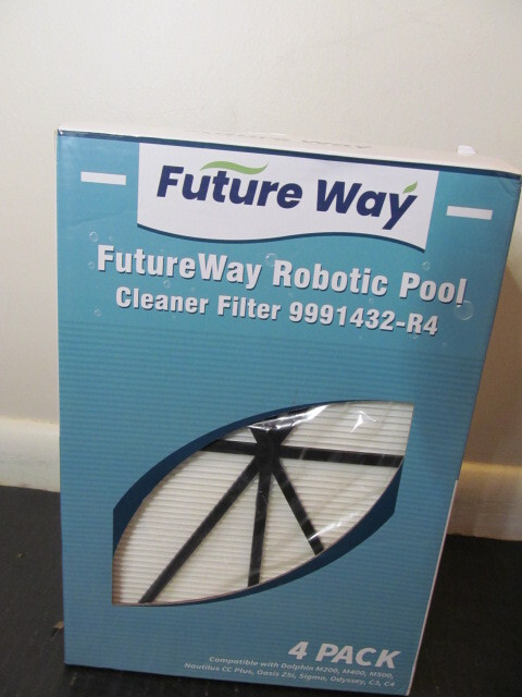 Future Way Robotic Pool Cleaner Filter 4-Pack, 9991432-R4