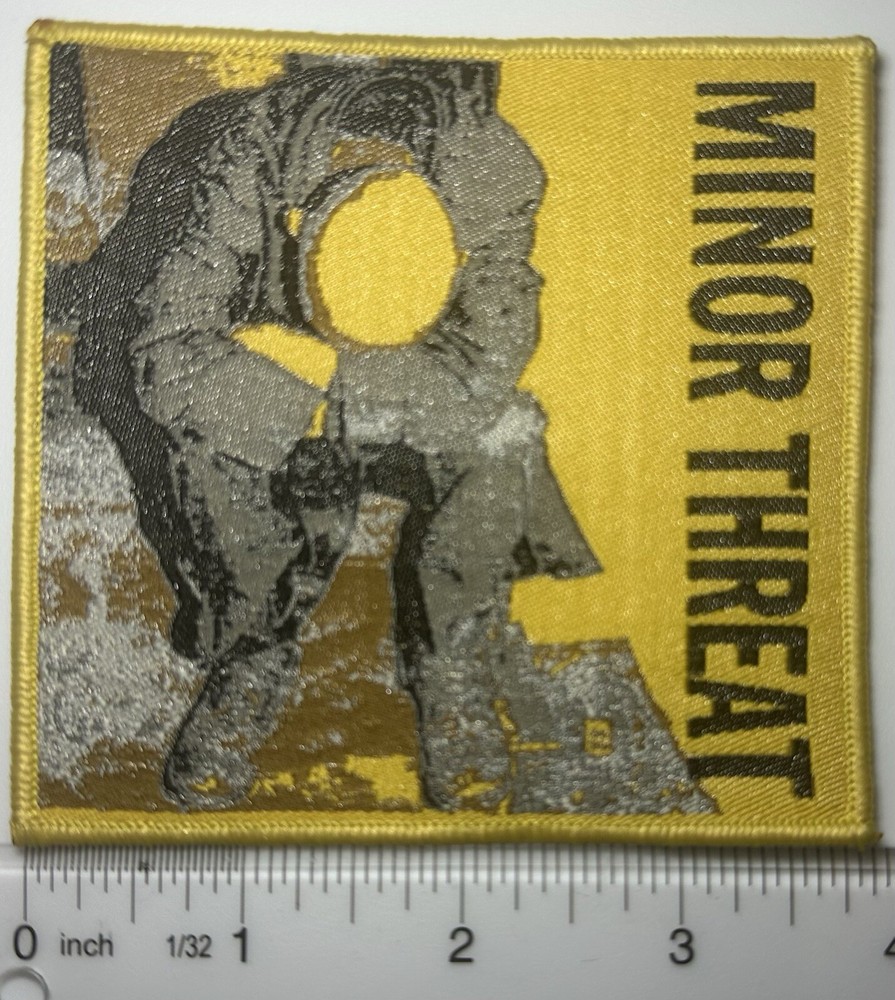 Minor Threat Yellow Border Woven Patch