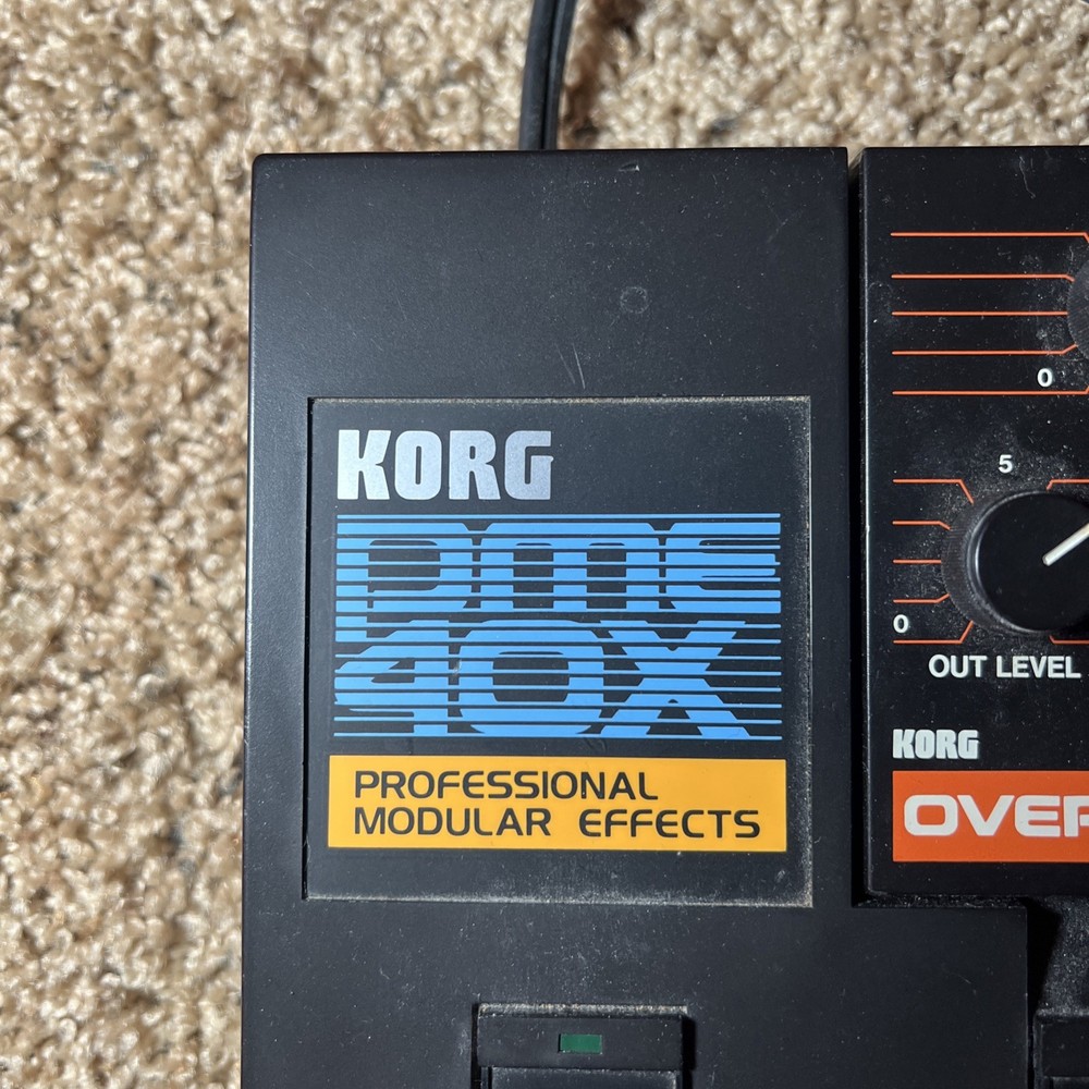 Korg PME-40X Modular Effect OVER DRIVE, DIGITAL DELAY, GRAPHIC EQ, EXT SELECTOR