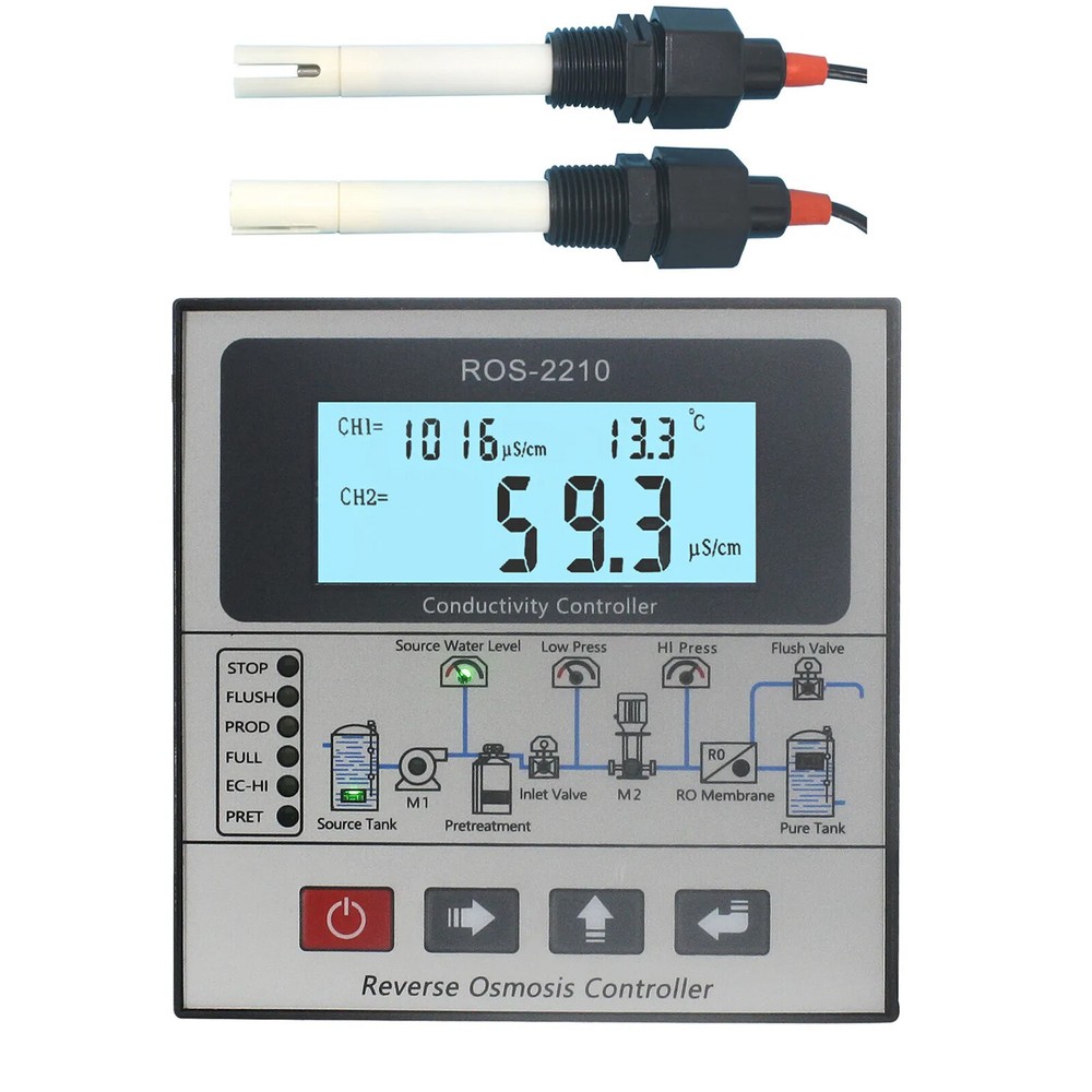 RO Reverse Osmosis System TDS Conductivity Controller Control Panel Online