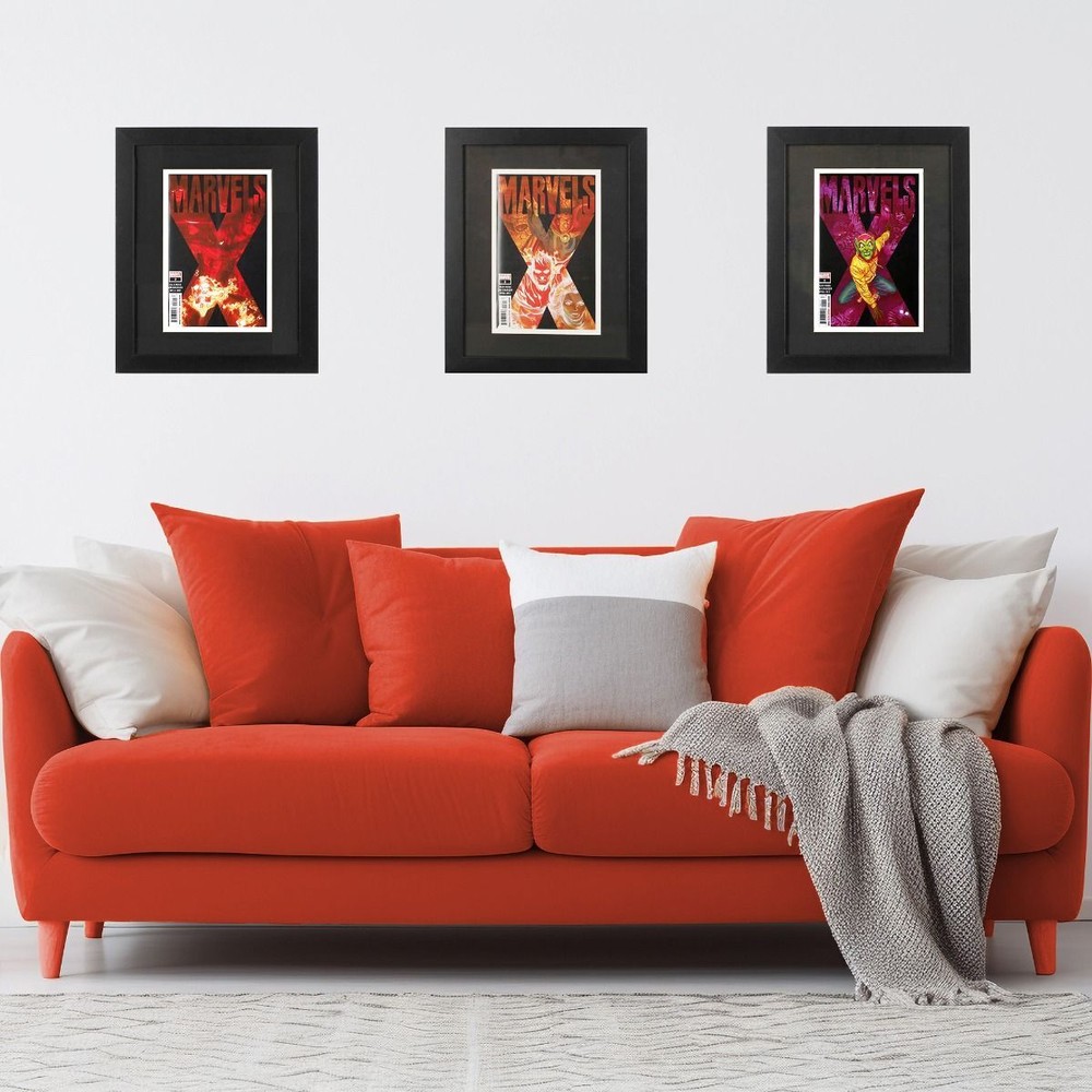 2 BCW Current Comic Book Black Wood Frames