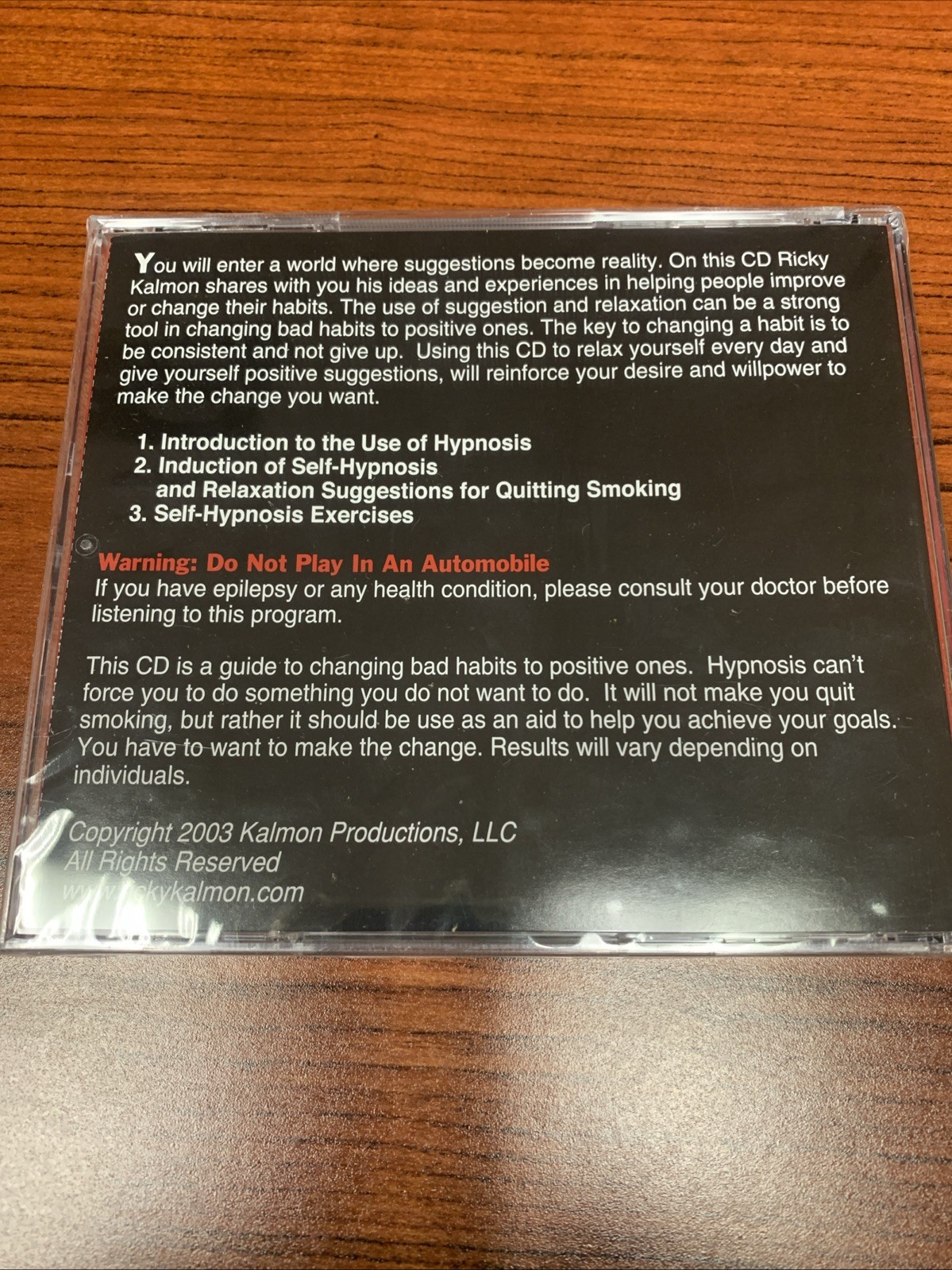 Quit Smoking Ricky Kalmon Guide To Behavioral Modification Using Self Hypnosis