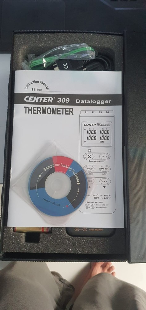 Center 309 Thermometer (K Type/Four Channels/Datalogger/Pc Interface) ID