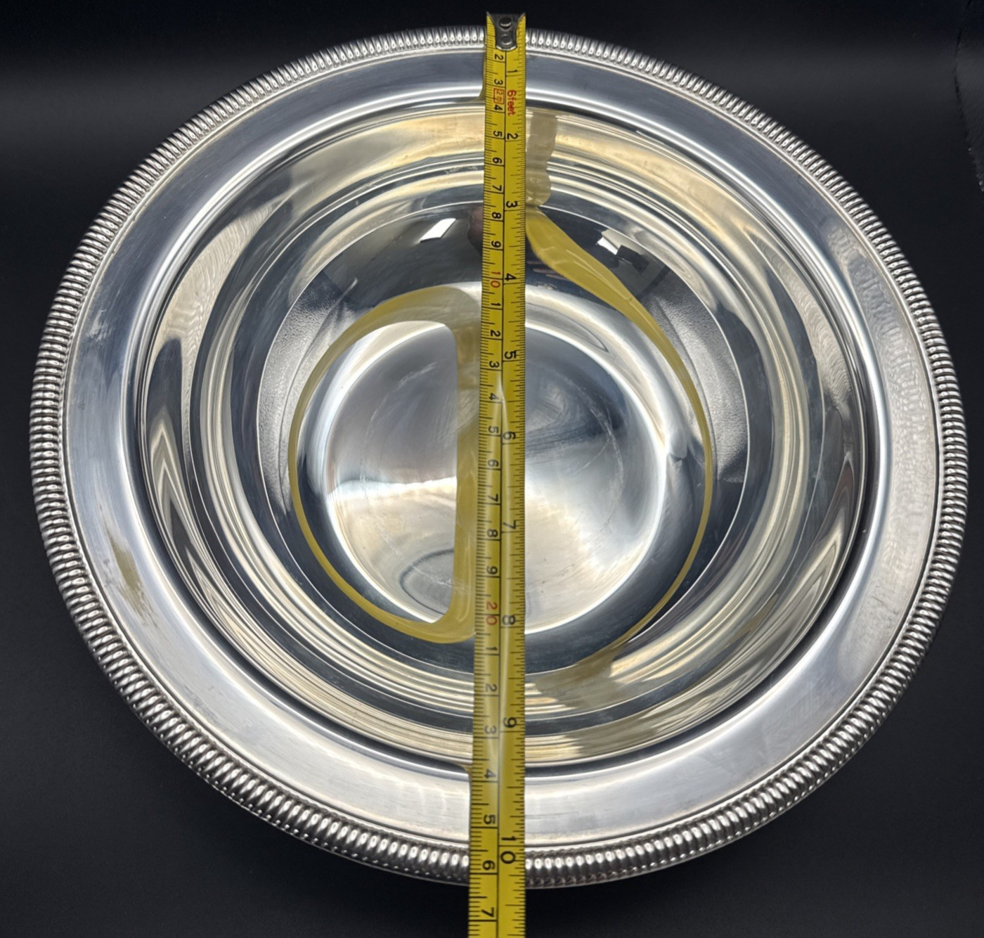 Covered Serving Casserole Dish Vtg Wm Rogers Silver Plate Round 4262 10.5" Bowl