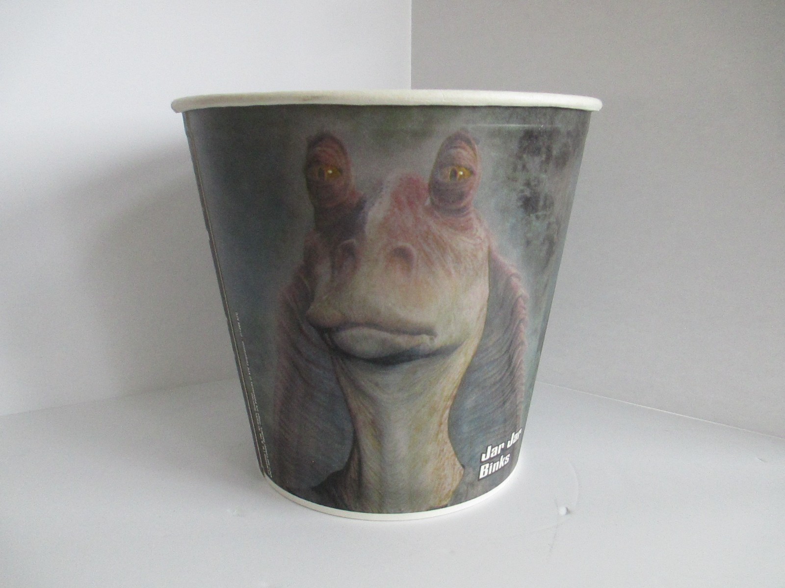 Star Wars Episode 1 KFC Jar Jar Binks Bucket with POG Topper 1999 Vintage BSMT