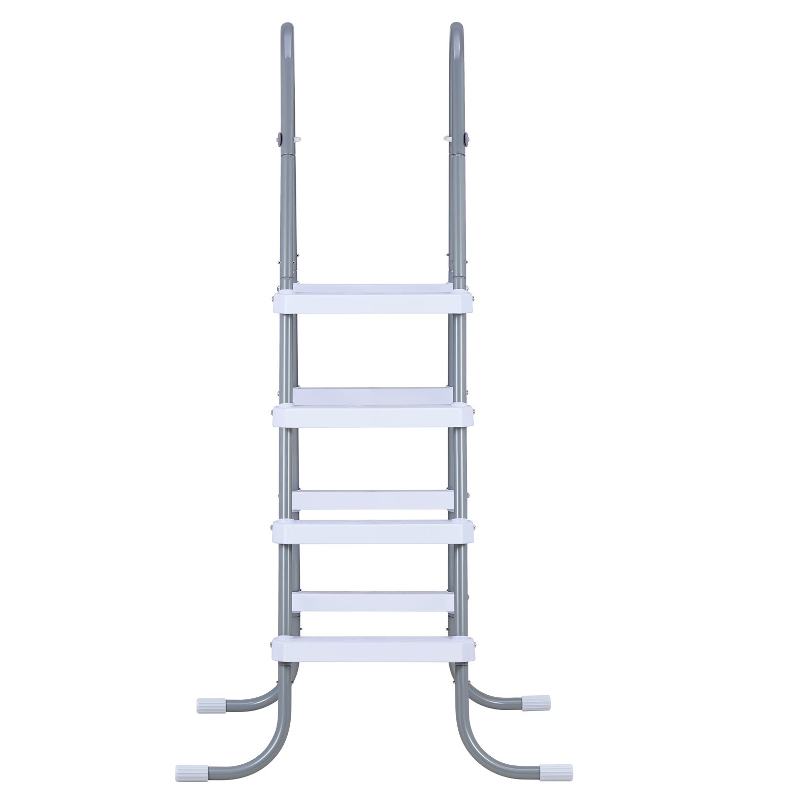 Uimoso 4-Step Steel A-Frame Pool Ladder for 48in Wall, 300lbs Capacity
