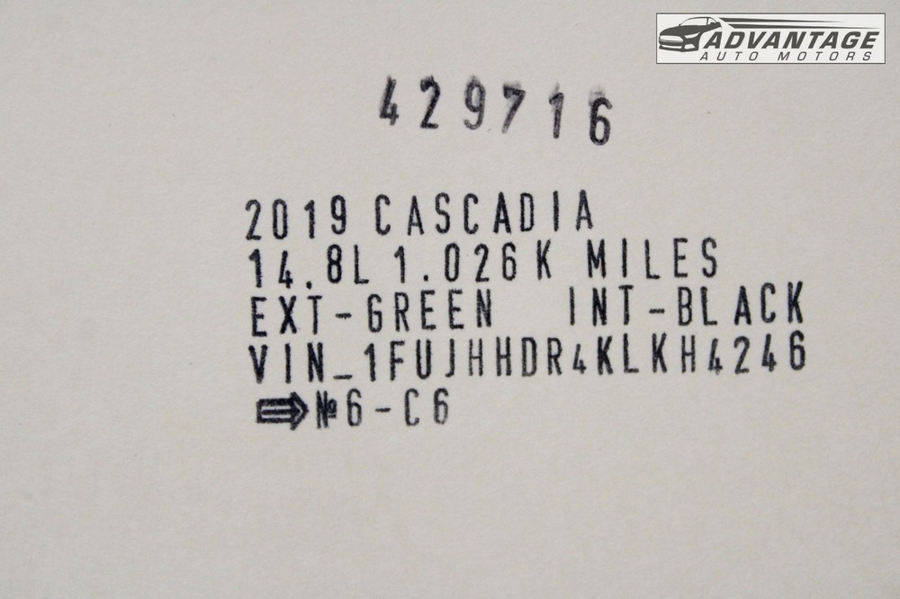 2018-2024 FREIGHTLINER CASCADIA FRONT RIGHT UPPER HEADLINER COVER TRIM OEM