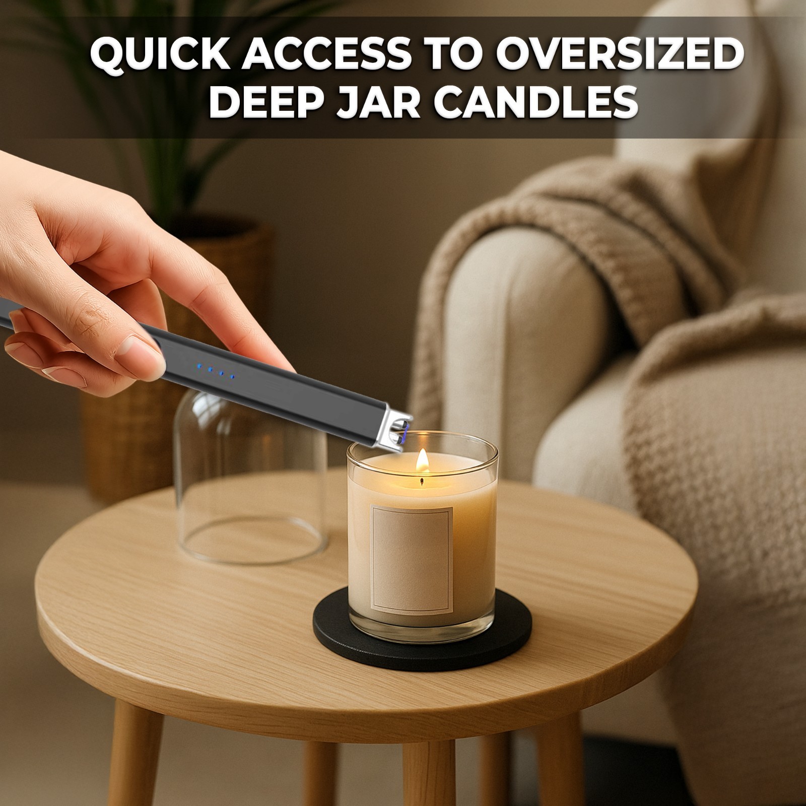 FIGHTSENSE (2PC) Electric Candle Lighter USB Rechargeable Windproof Plasma